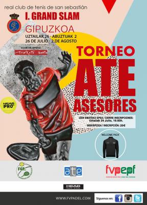 poster torneo I GRAND SLAM GIPUZKOA - TORNEO ATE ASESORES