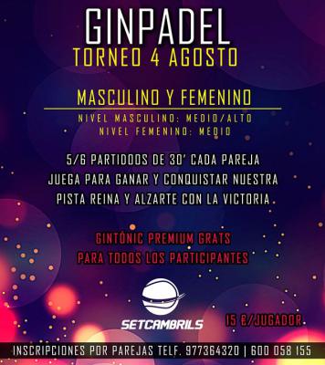 poster del torneo GINPADEL