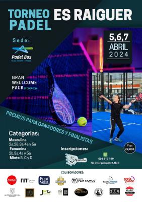 poster del torneo TORNEIG PÁDEL ES RAIGUER