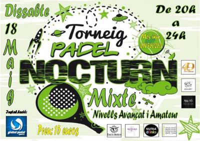 poster del torneo TORNEIG NOCTURN MIXTE - NIVEL AVANÇAT I AMATEUR