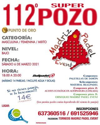 poster del torneo 112º SUPER POZO