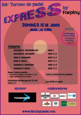 poster del torneo 24º TORNEO DE PADEL EXPRESS