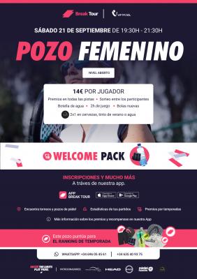 poster del torneo POZO FEMENINO VIMPADEL