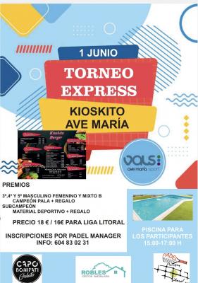 poster del torneo TORNEO EXPRESS KIOSKITO VALS SPORT AVE MARIA