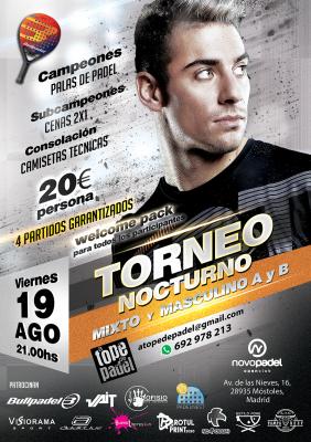 poster del torneo TORNEO MIXTO & MASCULINO 