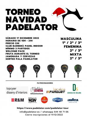 poster del torneo TORNEO NAVIDAD PADELATOR