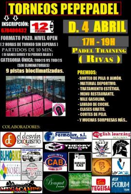 poster del torneo TORNEO PEPEPADEL