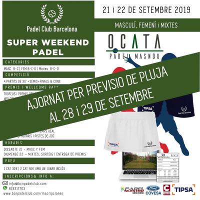 poster del torneo SUPER WEEKEND PADEL