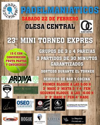 poster del torneo 23º MINI TORNEO EXPRES