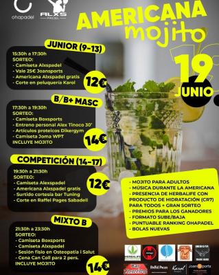 poster torneo AMERICANA MOJITO