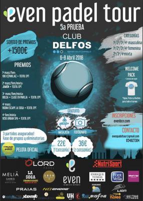 poster del torneo 5ª PRUEBA EVEN PADEL TOUR