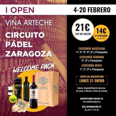 poster del torneo I OPEN VIÑA ARTECHE