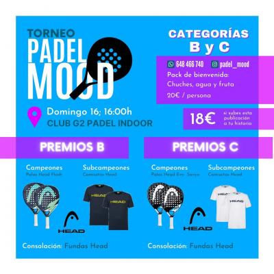 poster del torneo TORNEO PADEL MOOD