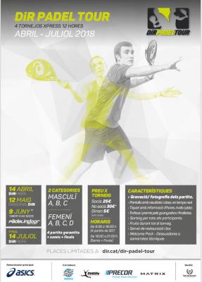 poster torneo 1a PROVA DiR PADEL TOUR