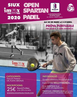 poster del torneo OPEN SPARTAN PADEL