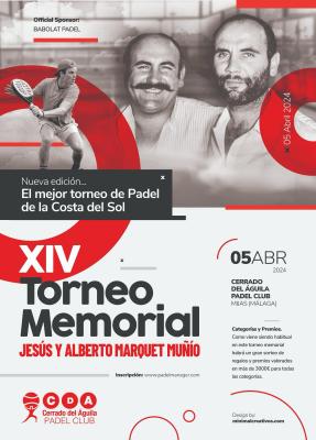 poster del torneo XIV MEMORIAL JESUS  Y ALBERTO MARQUET MUÑIO