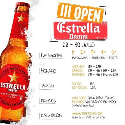 poster del torneo III OPEN ESTRELLA DAMM