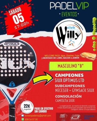 poster del torneo TORNEO PADELVIP