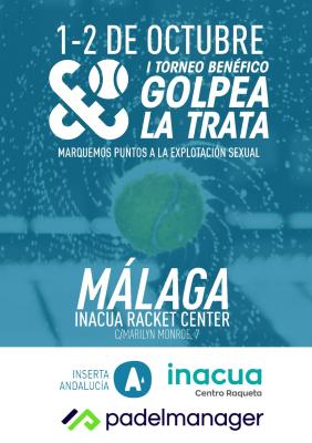 poster del torneo I TORNEO BENEFICO GOLPEA LA TRATA