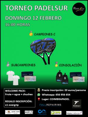 poster del torneo TORNEO PADELSUREVENTS