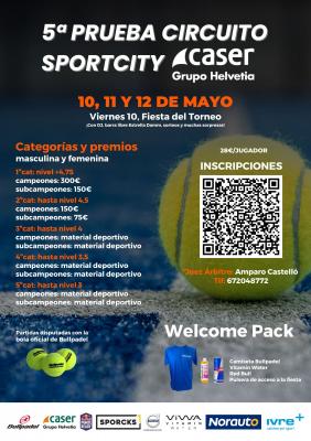 poster del torneo TORNEO DE PÁDEL SPORTCITY - CASER