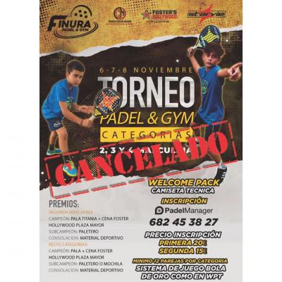 poster del torneo TORNEO FINURA PADEL & GYM 