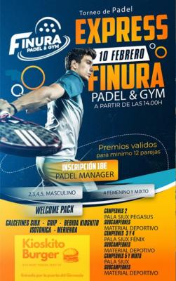 poster del torneo TORNEO EXPRESS FINURA PADEL