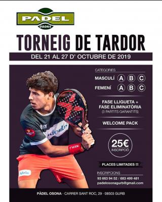 poster torneo TORNEIG DE TARDOR