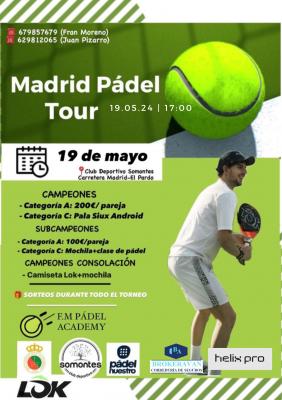 poster torneo MADRID PADEL TOUR