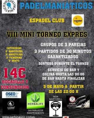 poster del torneo VIII MINI TORNEO EXPRES