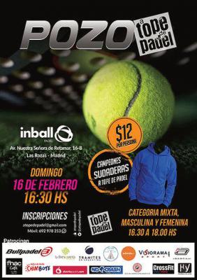 poster del torneo POZO A TOPE DE PADEL