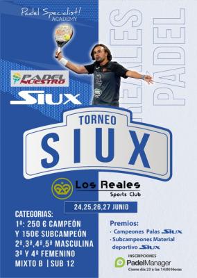 poster del torneo 1º TORNEO DE PADEL SIUX