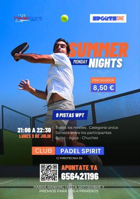 poster del torneo SUMMER MONDAY NIGHTS