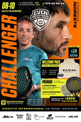 poster del torneo 3º CHALLENGER EVEN PADEL TOUR CLUB DELFOS