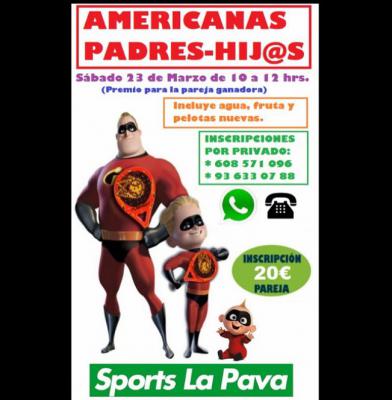 poster del torneo AMERICANAS PADRES-HIJ@S