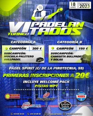 poster del torneo PADELANTADOS VI