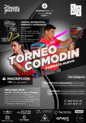 poster torneo TORNEO COMODÍN PADEL MASTER