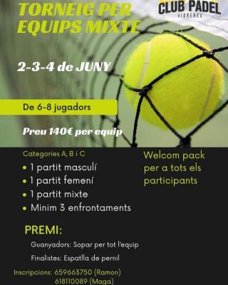 poster del torneo TORNEIG PER EQUIPS