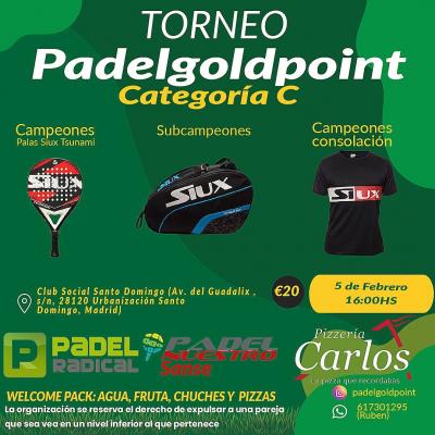 poster del torneo XII TORNEO PADELGOLDPOINT