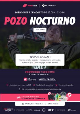 poster del torneo POZO NOCTURNO PLANET PADEL INDOOR