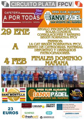 poster del torneo TORNEO PLATA 18 SANVIPADEL MONTILLA