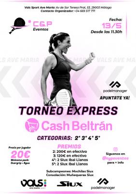 poster del torneo EXPRESS CASH BELTRÁN AVE MARÍA