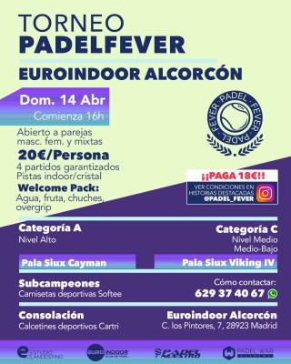 poster del torneo TORNEO PADEL FEVER - ABIERTO A PAREJAS MASC, FEM Y MIXTAS