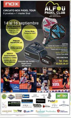 poster del torneo CIRCUITO NOX PADEL TOUR