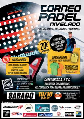 poster del torneo TORNEO DE PADEL NIVELADO