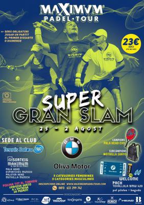 poster del torneo SUPER GRAN SLAM MAXIMUM PADEL TOUR