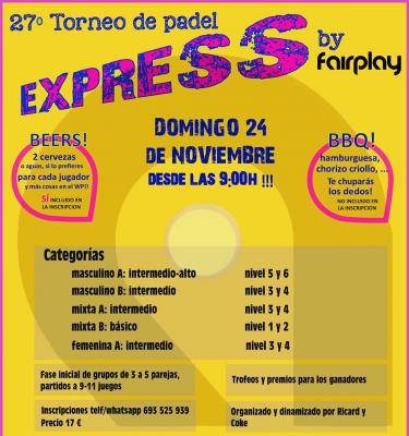 poster del torneo 27º TORNEO EXPRESS