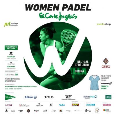 poster torneo WOMEN PADEL EL CORTE INGLÉS