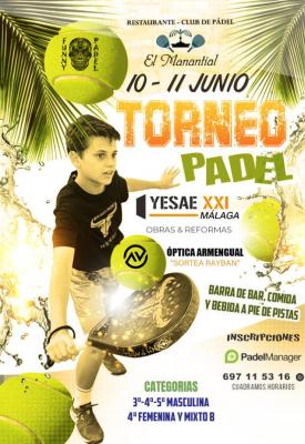 poster torneo TORNEO DE VERANO EL MANANTIAL