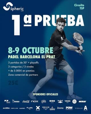 poster del torneo 1ª PRUEBA THE SPHERIC PADEL